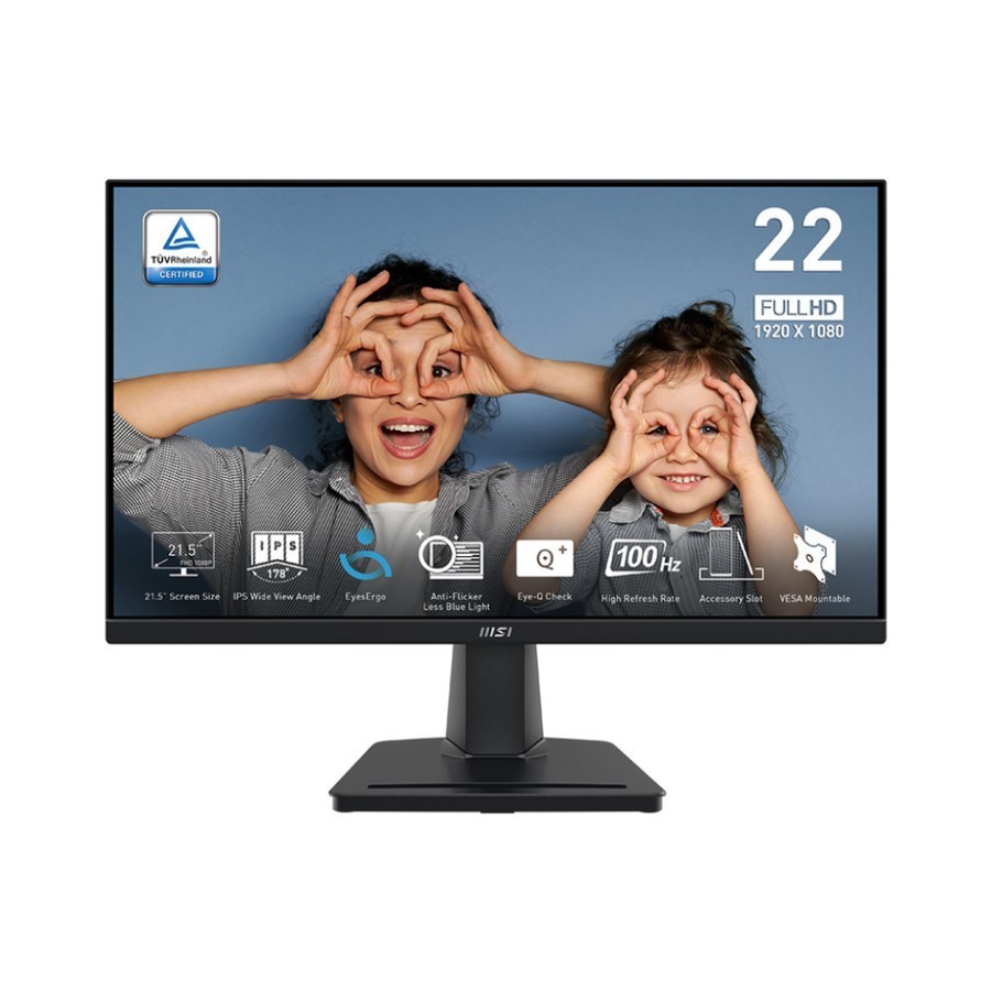 MONITOR LED MSI PRO MP225 FULL HD 22" IPS 100Hz 22 INCH VESA
