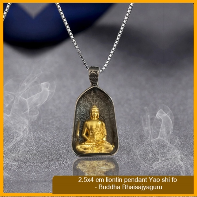 2.5x4 cm liontin pendant Yao shi fo - Buddha Bhaisajyaguru FREE KALUNG