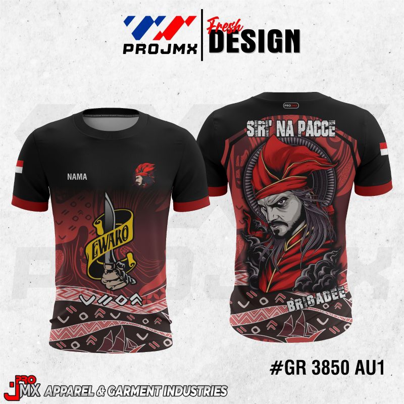 PROJMX - KAOS JERSEY FULL PRINTING SULAWESI (BISA CUSTOM)