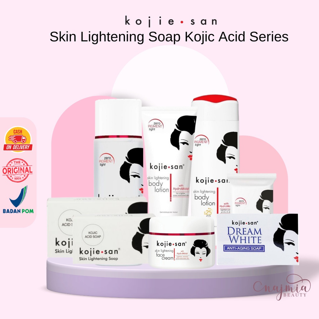 Kojie San Skin Lightening With Hydromoist Series  | Sabun Toner Body Lotion Cream / Kojisan