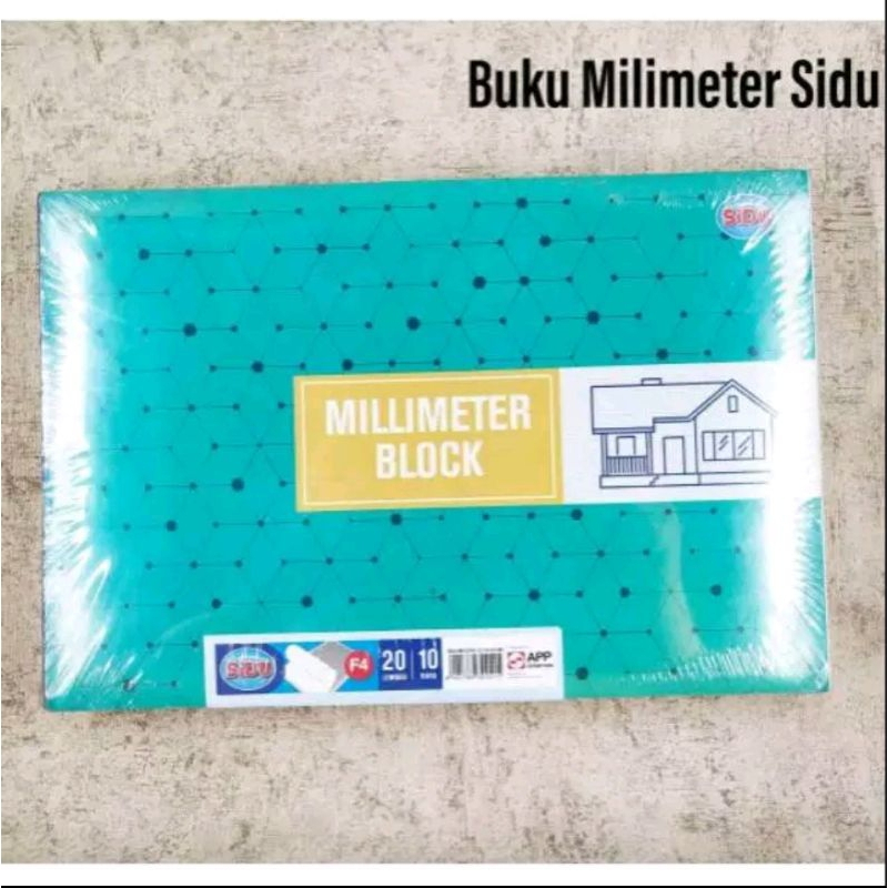 

(1 Buku) Sidu Millimeter Block F4 Buku Milimeter Blok Sinar Dunia