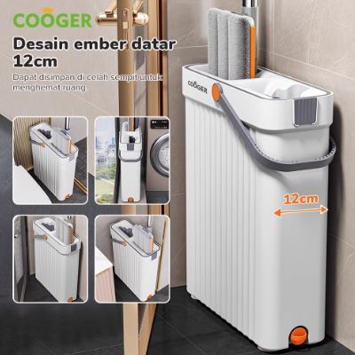 Alat Pel Lantai Dengan Ember Sekat Pel Lantai Dual Ember Sekat Dual Bucket Mop Pel paling simple