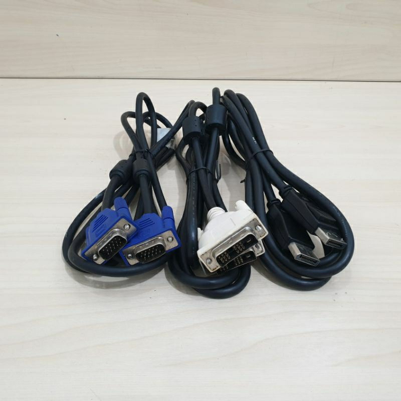 KABEL MONITOR VGA TO VGA | DVI TO DVI | DISPLAY PORT TO DISPLAY PORT ORIGINAL