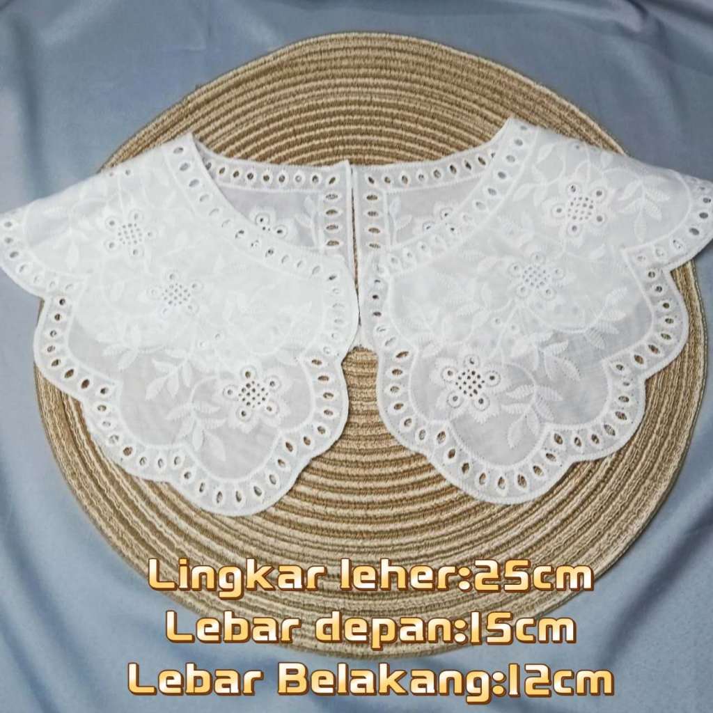 Bordir Kerah Besar Dijahit Motif Bunga Matahari Lucu