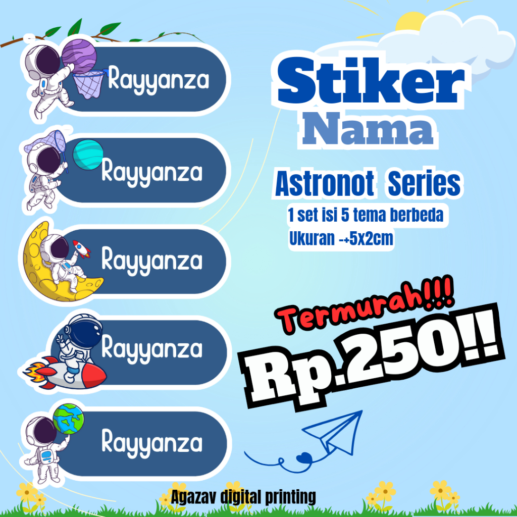 

[112pcs] STIKER NAMA MURAH BOY 5X2CM LABEL NAMA- STIKER BUKU- STIKER BOTOL- LABEL BUKU- LABEL BOTOL- LABEL MURAH