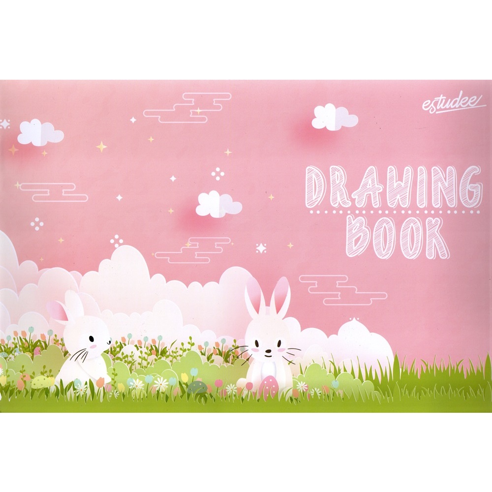 

GRAMEDIA BSD CITY - ESTUDEE DRAWING BOOK A4 J RABBIT PINK