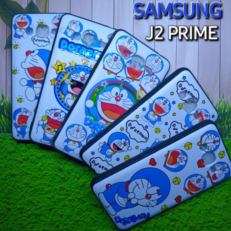 CASING CASE SAMSUNG J2 PRIME/GRAND PRIME DORAEMON PUTIH