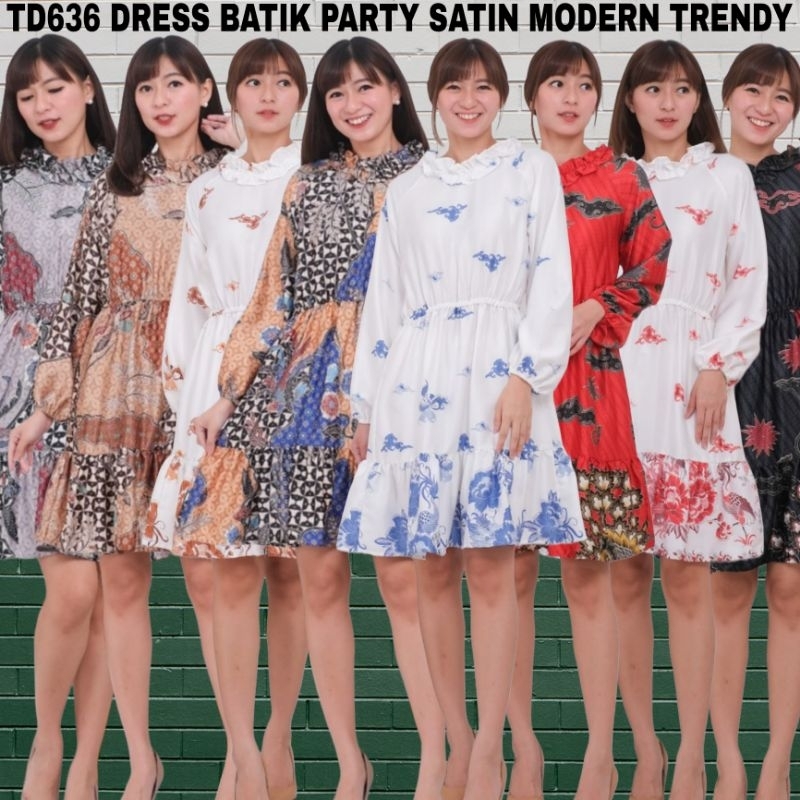 TD635 TUNIK BATIK MODERN#TUNIK WANITA MODERN#BATIK WANITA// DRESS BATIK MODERN