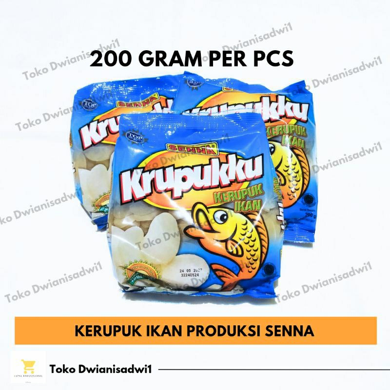 

Kerupuk Ikan Merk Kerupukku Produksi Senna Berat 200 Gram