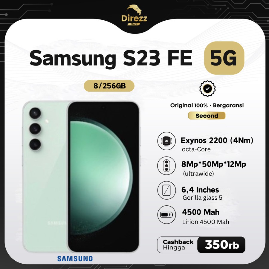 samsung s23 fe 8/256 Second Resmi Sein