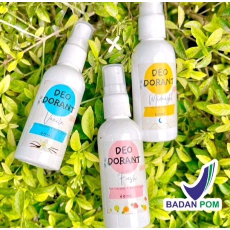 (SIAP KIRIM_BPOM) 60ML NATURAL DEODORAN TAWAS SPRAY NON ALKOHOL