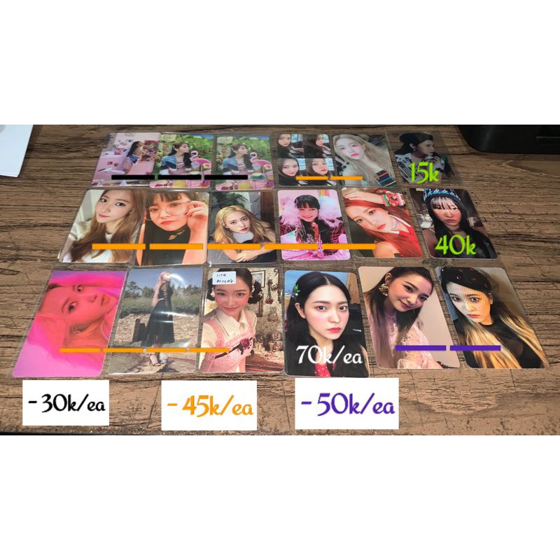 Photocard Red Velvet Yeri Queendom RBB ICC Feel My Rythm The Red Summer Chill Kill Rousian Roullete 