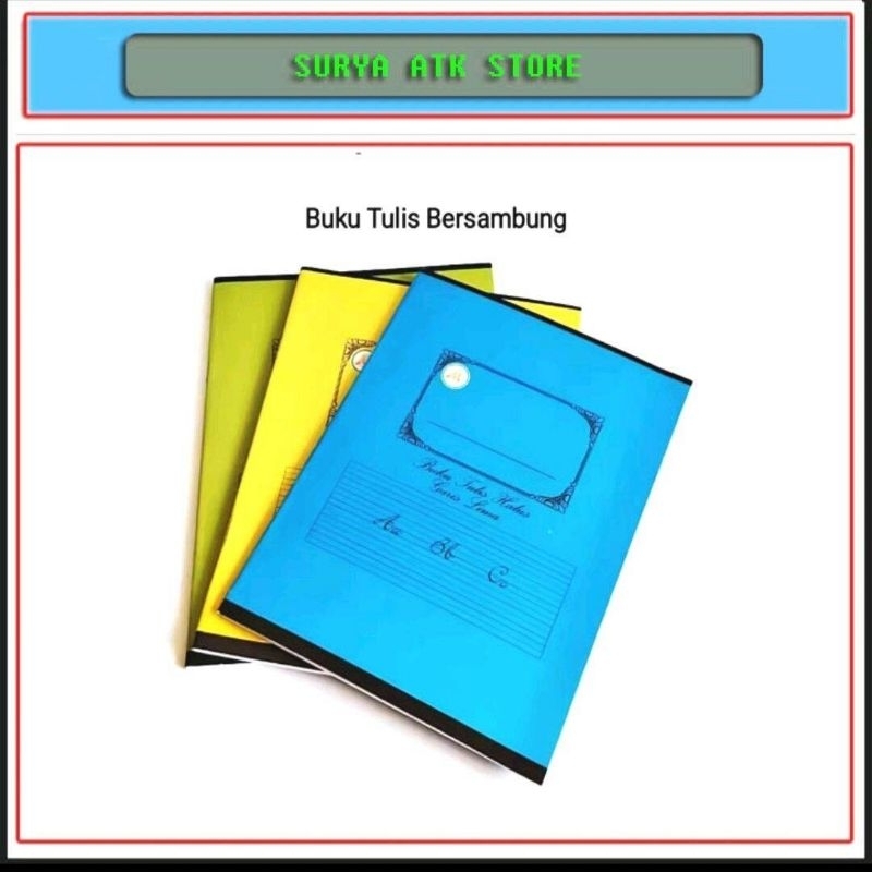

1 Pcs Buku Tulis Halus / Buku Tulis Tegak Bersambung ( Garis 3 Dan 5 )