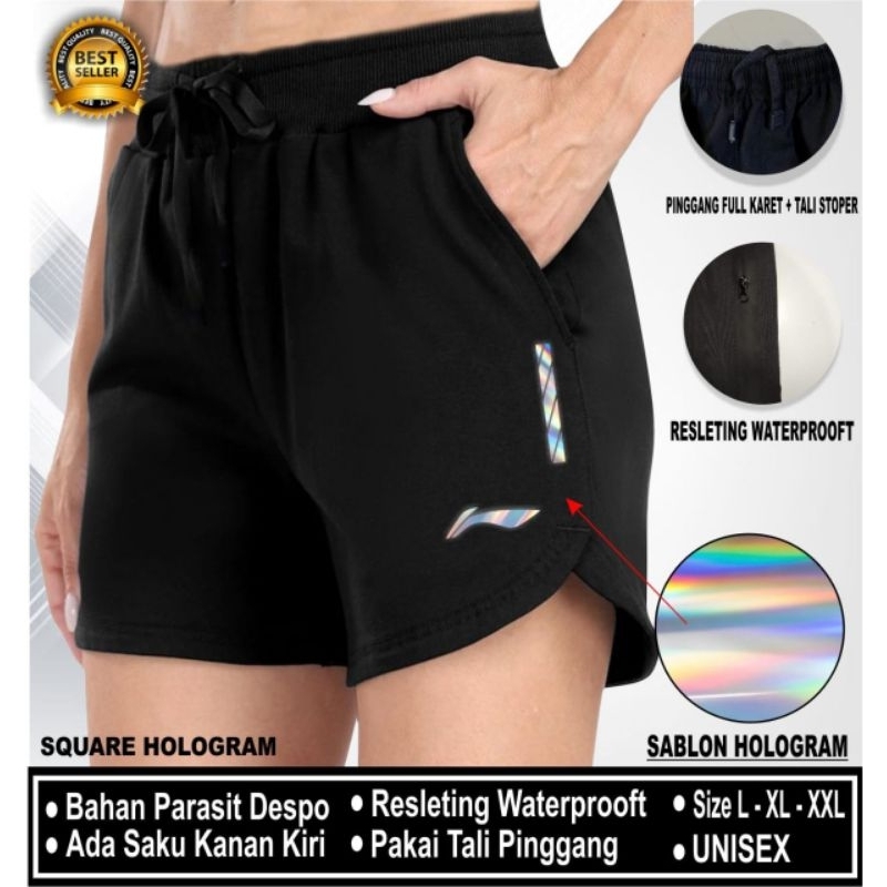 Celana pendek bulutangkis sporty bahan parasut despo celana terlaris bulutangkis