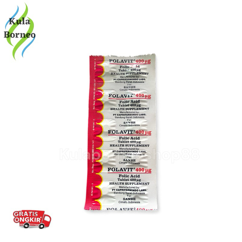Folavit 400 mcg Asam Folat