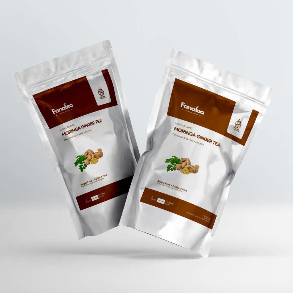 

Moringa (with) Ginger Tea - Teh Daun Kelor dengan tambahan jahe varian isi 20 dan 30 tea bags