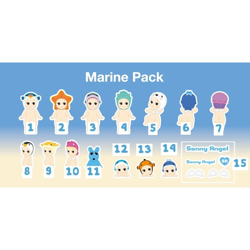 

[Sharing] Sonny Angel Official Sticker Marine Version