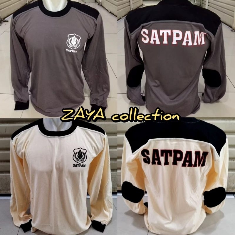 Kaos satpam lengan panjang | kaos lapangan satpam | kaos penembak satpam