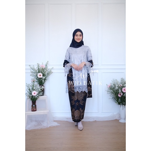 BISA TERPISAH - KEBAYA DIANA 3 TUNIK SYAR'I PANJANG MODERN CLASSIC//SET KEBAYA WANITA REMAJA BROKAT 
