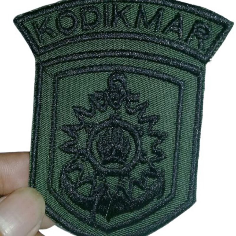 bordir nama logo kodik mar seragam tni Al/marinir