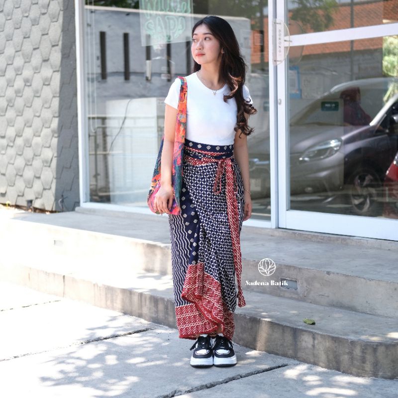 Rok Lilit Batik Instan Bahan Paris | Rok Lilit Kondangan