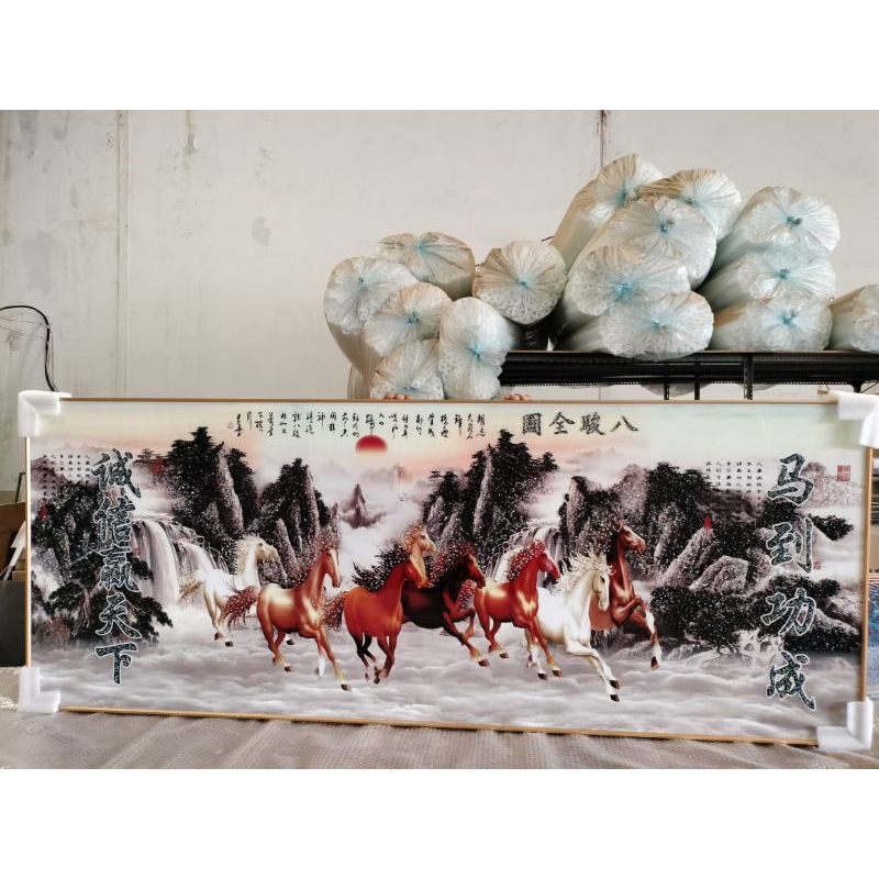 lukisan Porcelain diamond 5d Lukisan Kuda