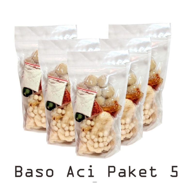 

Baso aci instan polos Paket 5 bungkus