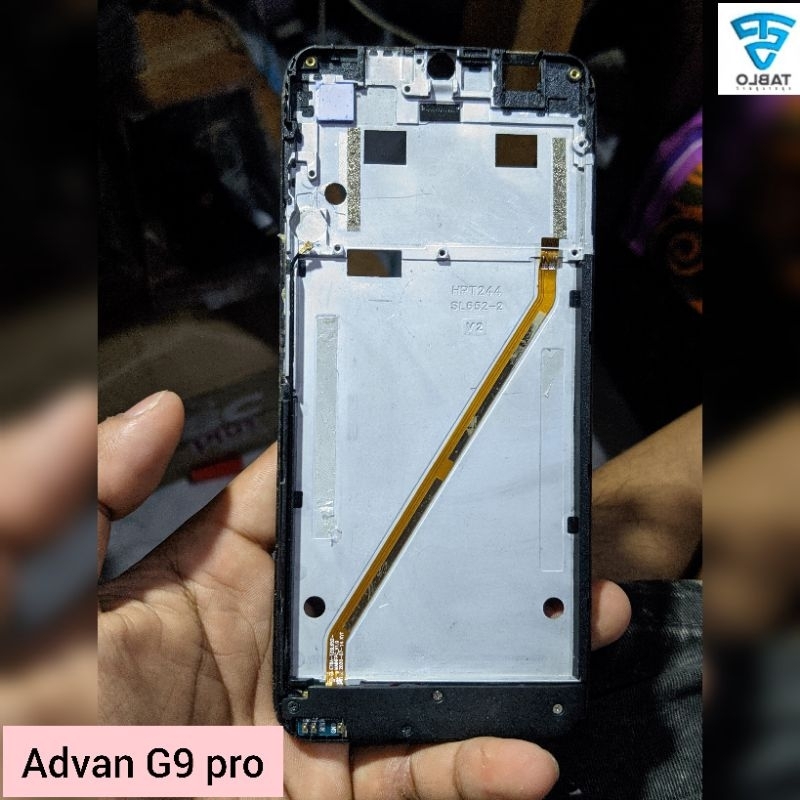 frame LCD plus papan bawah Advan G9 pro original copotan