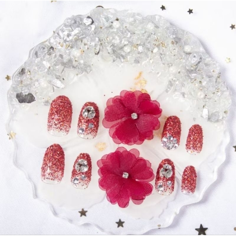 KUKU PALSU BUNGA POMPOM KUKU WEDDING FREE LEM