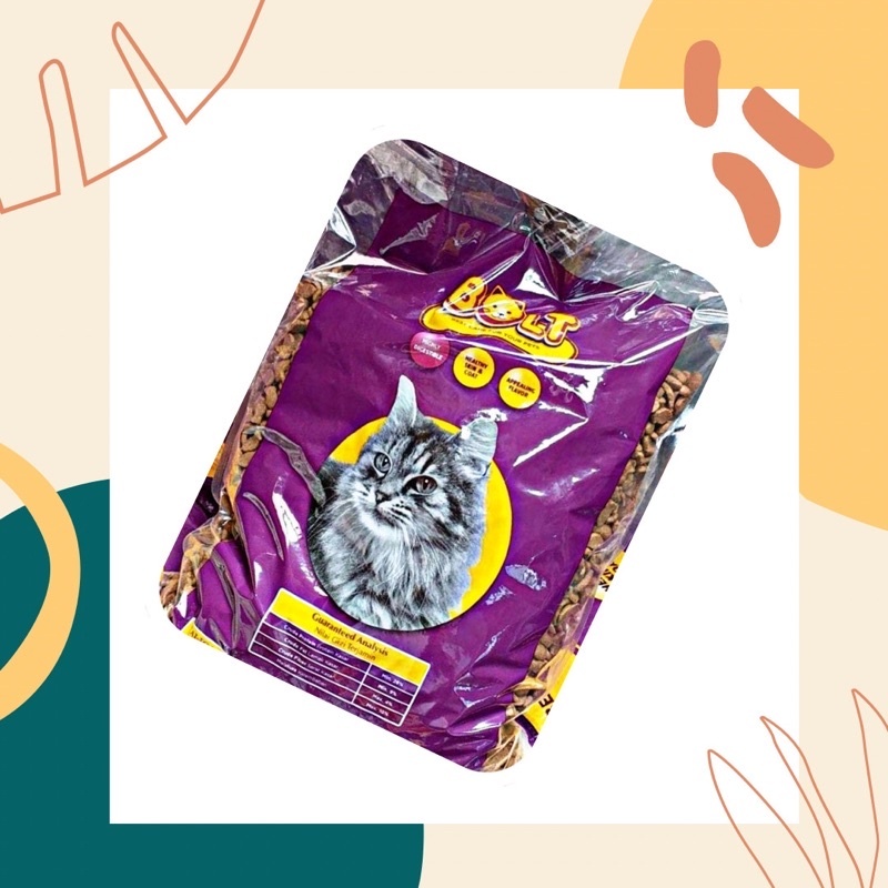Makanan Kucing 1kg Bolt / Pakan Hewan Bolt 1kg / Bolt Makanan Kucing 1Kg