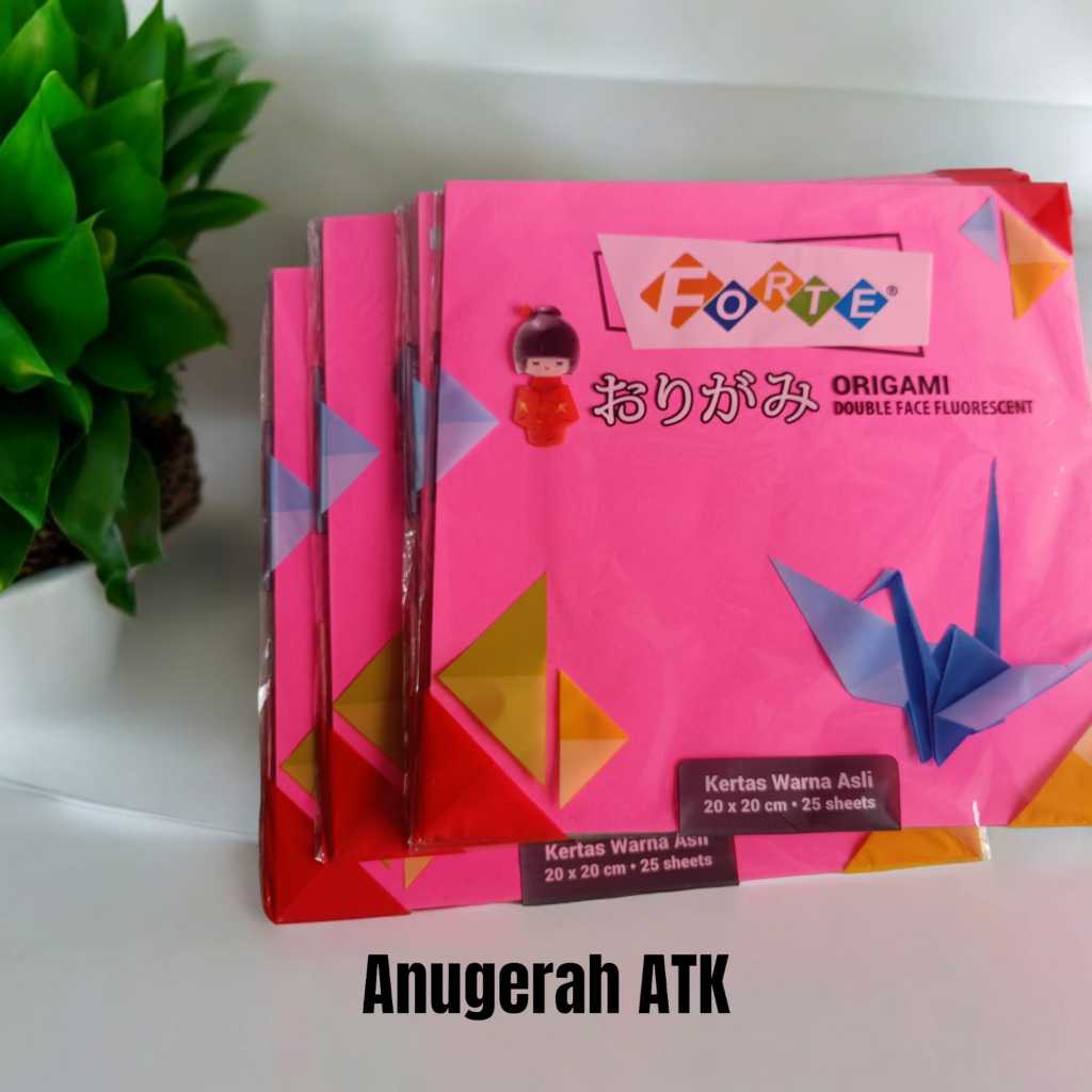 

ORIGAMI KERTAS LIPAT DUA SISI FORTE 14X14 SATU PACK ( 25 LEMBAR )