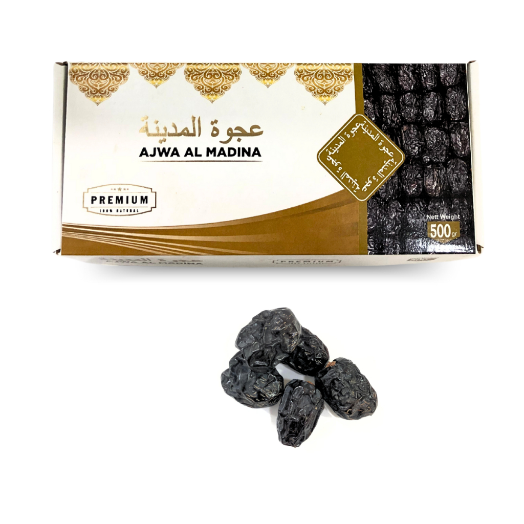 

Kurma Ajwa Premium 500gr / Kurma Nabi Asli / Kurma Ajwa Madina / Oleh Oleh Haji / Ajwa Premium Dates