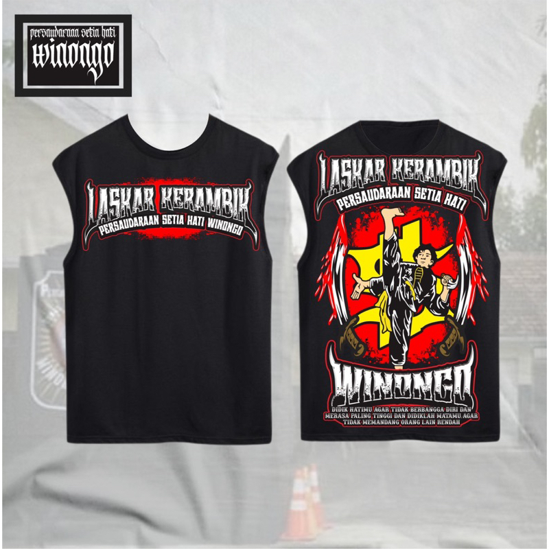 Singlet PSHW Laskar Kerambik Persaudaraan Setia Hati Winongo