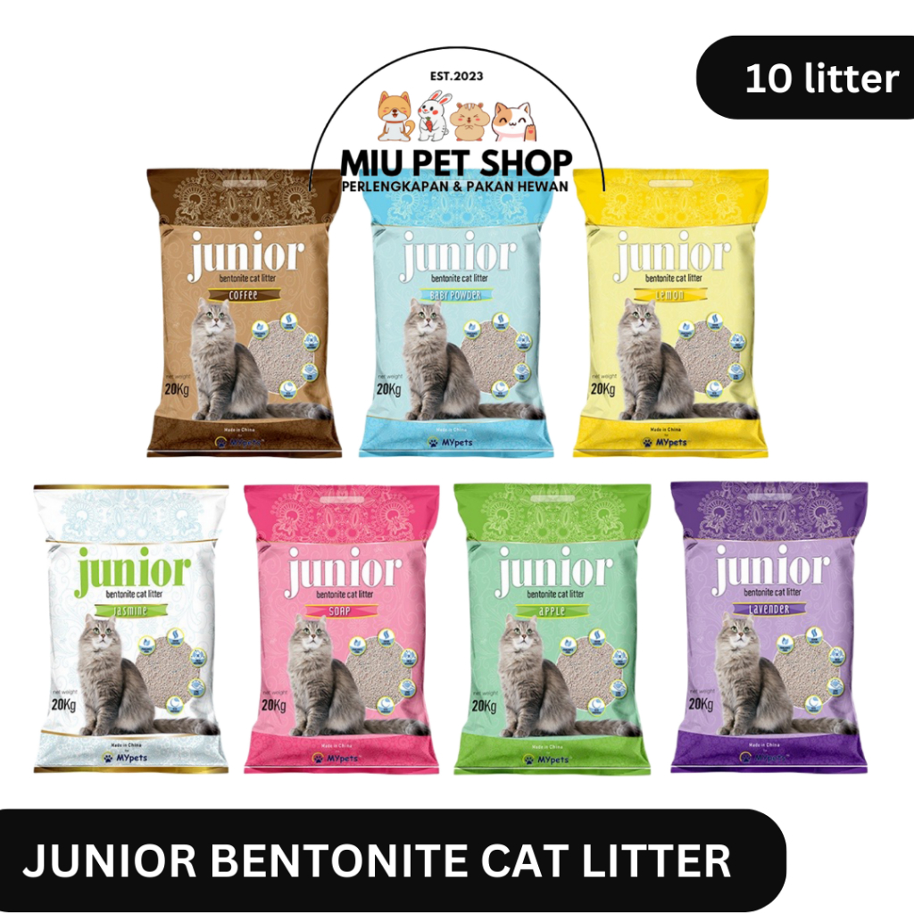Pasir Kucing Junior Bentonite Cat Litter 10 Litter