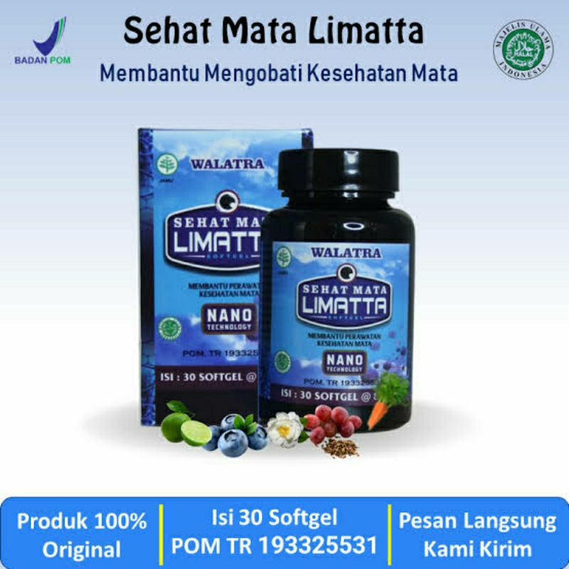 Sehat Mata Limatta Softgel Membantu Perawatan Kesehatan Mata Nano