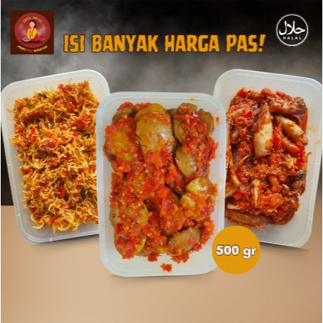 

[500 gr] SAMBEL LAUK SUPER PEDAS (ISI BANYAK SEDIKIT MINYAK!) - Sambel Mak Yul