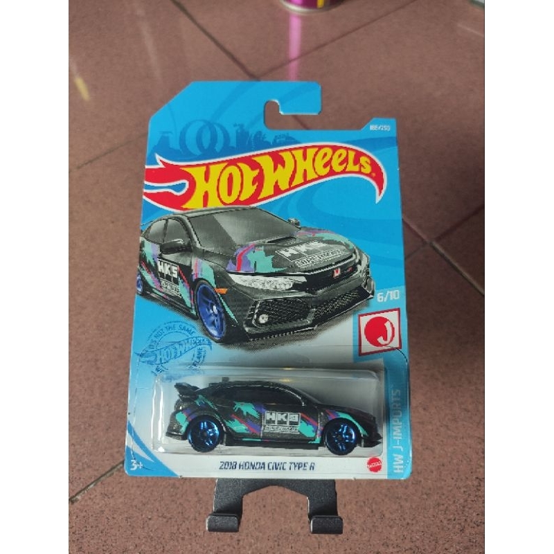 HOT WHEELS HONDA CIVIC TYPE-R HKS JAPAN CARD