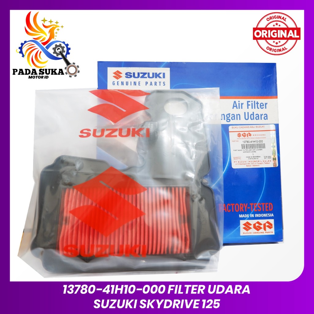 Saringan Udara / Filter Udara Motor SUZUKI SKYDRIVE 125 Address - 13780-41H10-000 ORIGINAL 100%