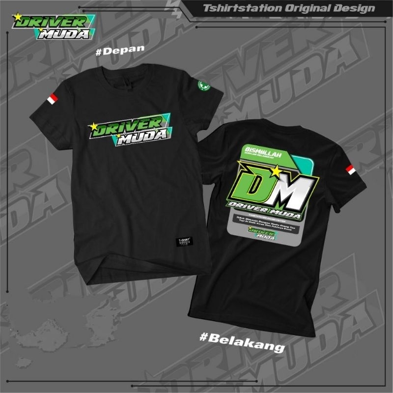 Kaos Driver Muda v3 Baju Driver Muda Indonesia Baju Pria Wanita~FreeSticker