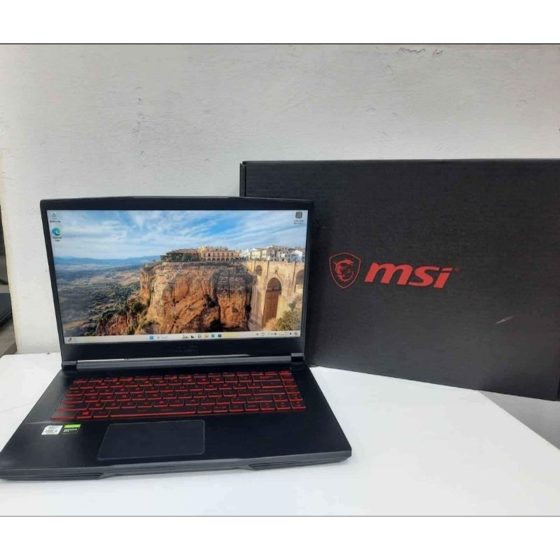laptop gaming msi gf63 thin 10scsr i5 10200h gtx 1650 ti ram 8gb ssd 512 layar 144hz
