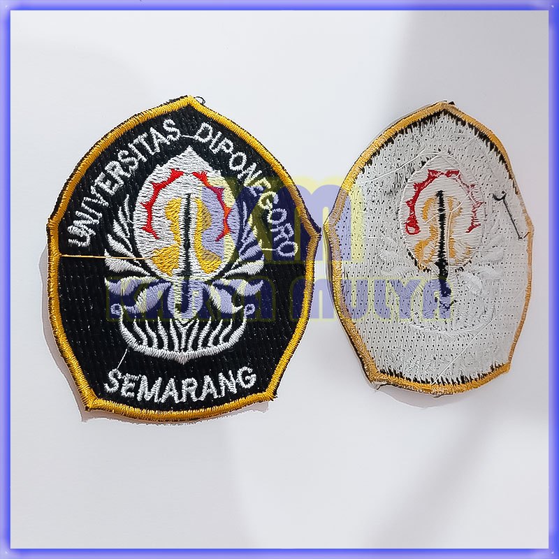 Bordir Logo Universitas Diponegoro Bet Logo Universitas Bordir Custom Bed Bordir Identitas - Karya M