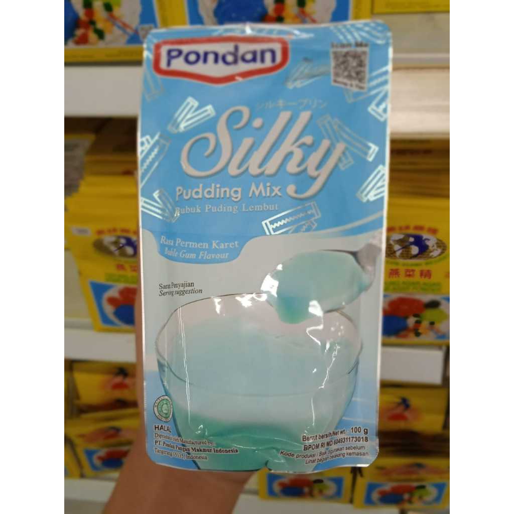 

Pondan Silky Puding Mix Rasa Bublegum 100gr