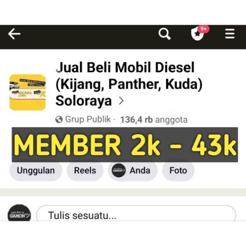 Grup Facebook Murah