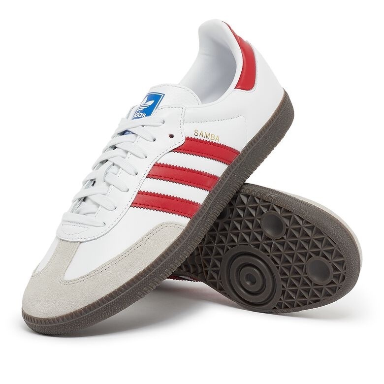 SEPATU PRIA PREMIUM SEPATU ADIDAS SAMBA PUTIH MERAH