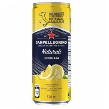 

San Pellegrino Naturali Limonata 330ML Can Sparkling Drink