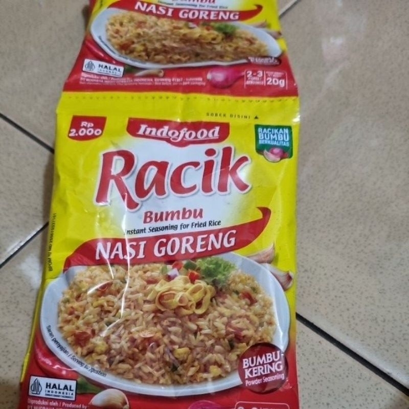 

Bumbu Racik nasi goreng 20 gr/bumbu kering