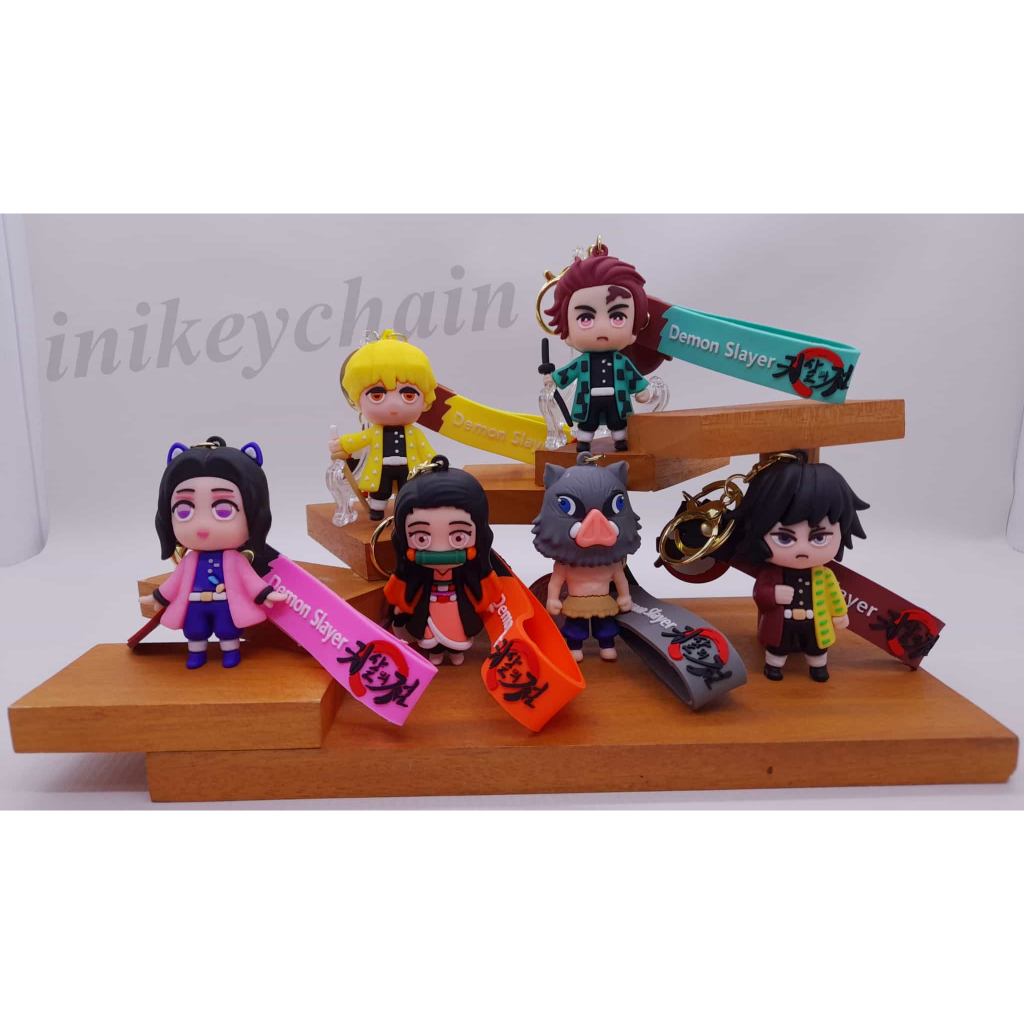 gantungan kunci demon slayer, demon slayer, demon slayer keychain