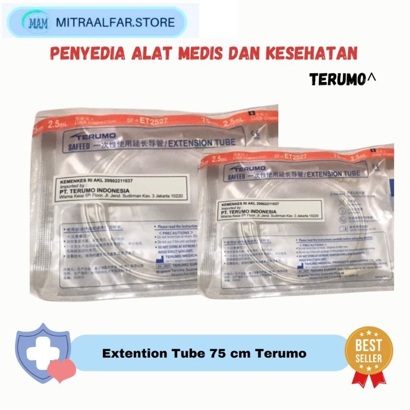Extension Tube Terumo 75cm 150cm Selang Penghubung Harga/Pcs