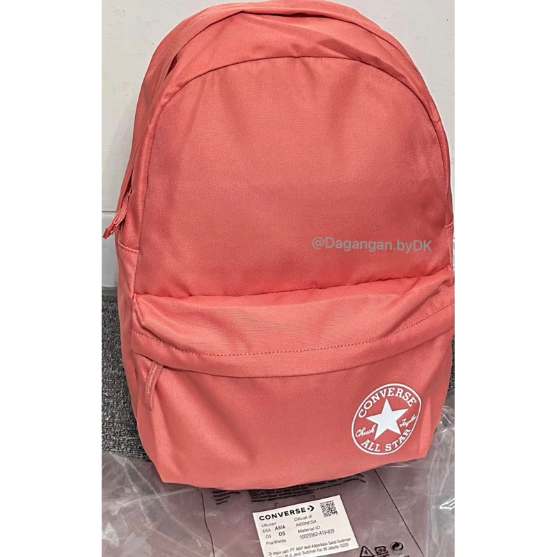 Tas Converse Backpack Original 100% Peach Pink (Limited)