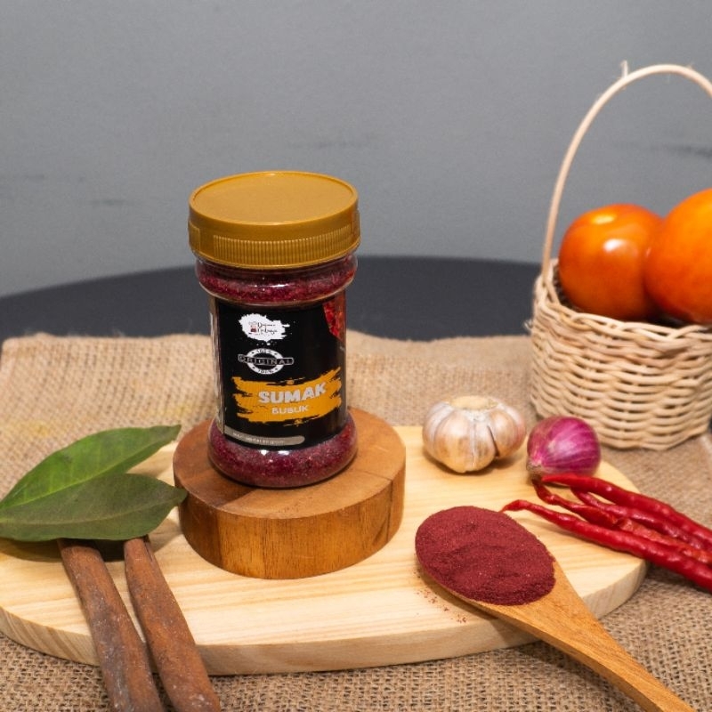 

Dapoer Natasya - Sumak Bubuk | Sumac Powder | Rempah Turki | Bumbu Masak | Murni | Premium Botol (60gram)